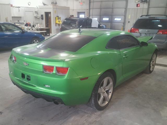 2G1FB1EV8A9223031 - 2010 CHEVROLET CAMARO LT GREEN photo 4