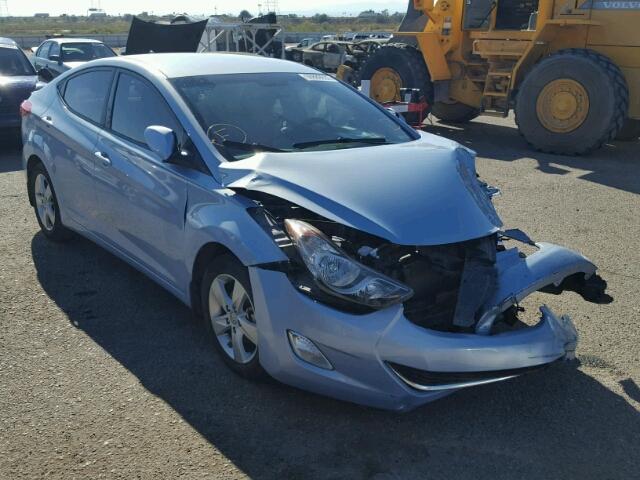 KMHDH4AE2DU808520 - 2013 HYUNDAI ELANTRA GL BLUE photo 1