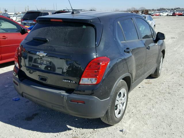 3GNCJKSB5FL219219 - 2015 CHEVROLET TRAX LS BLACK photo 4