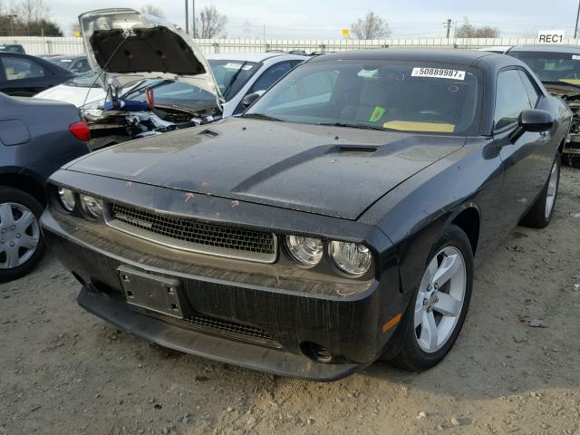 2C3CDYAG7EH116413 - 2014 DODGE CHALLENGER BLACK photo 2