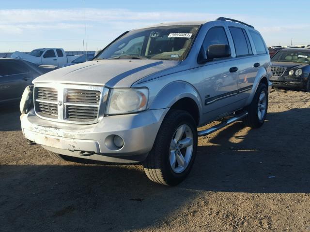 1D8HB48288F104434 - 2008 DODGE DURANGO SL SILVER photo 2