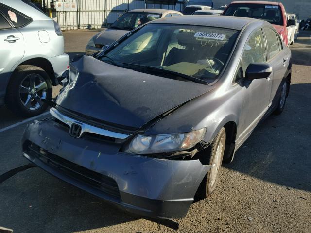 JHMFA362X6S025601 - 2006 HONDA CIVIC HYBR GRAY photo 2