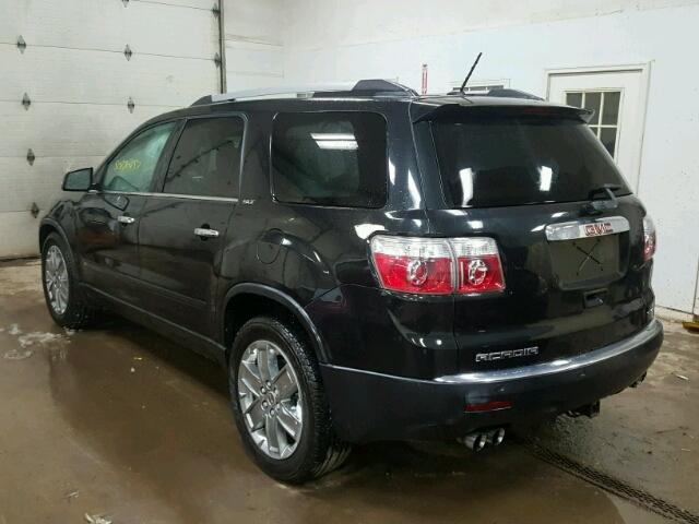 1GKLVNED7AJ121518 - 2010 GMC ACADIA SLT შავი ფოტო 3