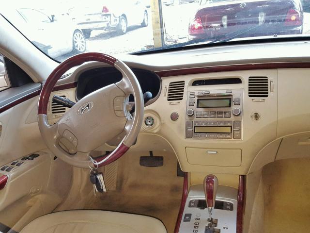 KMHFC46F37A190414 - 2007 HYUNDAI AZERA SE TAN photo 9