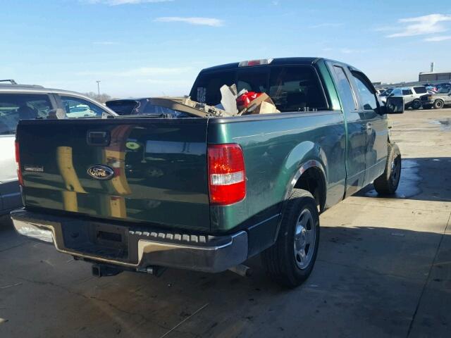 1FTPX12597NA19152 - 2007 FORD F150 GREEN photo 4