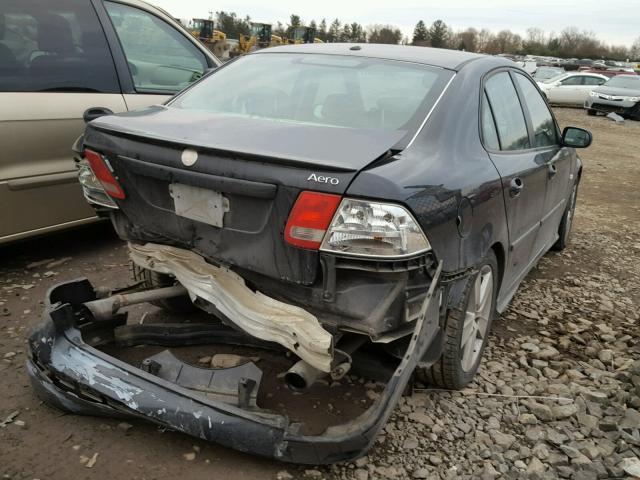 YS3FH46U461018629 - 2006 SAAB 9-3 AERO BLACK photo 4