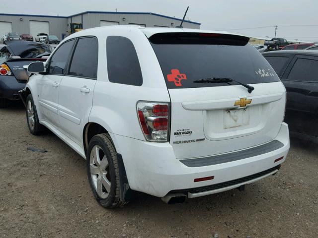 2CNDL937186073043 - 2008 CHEVROLET EQUINOX SP WHITE photo 3