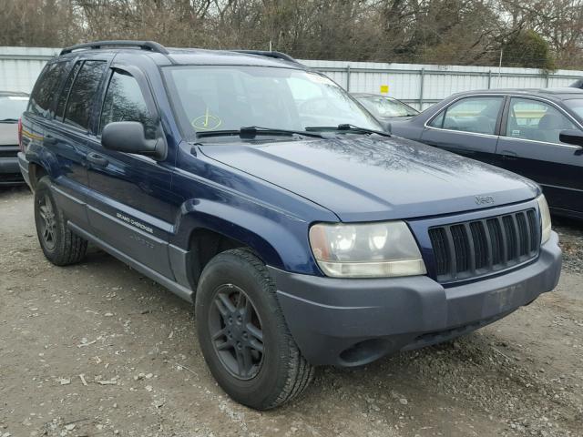 1J4GX48S14C249493 - 2004 JEEP GRAND CHER BLUE photo 1