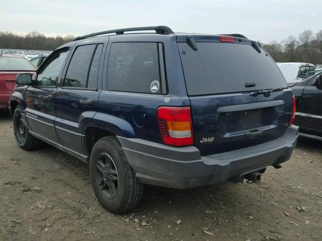 1J4GX48S14C249493 - 2004 JEEP GRAND CHER BLUE photo 3