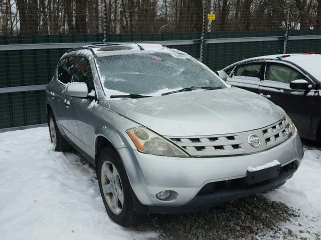 JN8AZ08W75W435402 - 2005 NISSAN MURANO SL SILVER photo 1