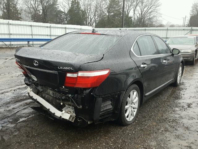 JTHGL46F395036515 - 2009 LEXUS LS 460L BLACK photo 4