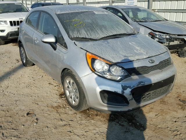 KNADM5A35F6494094 - 2015 KIA RIO LX SILVER photo 1