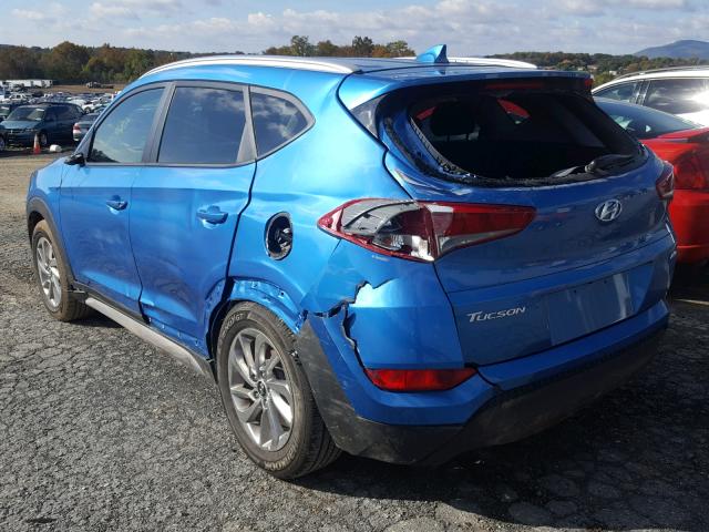 KM8J3CA4XJU739834 - 2018 HYUNDAI TUCSON LIM BLUE photo 3