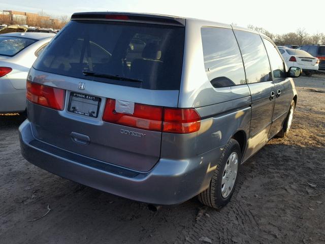 2HKRL1858YH604575 - 2000 HONDA ODYSSEY LX BLUE photo 4