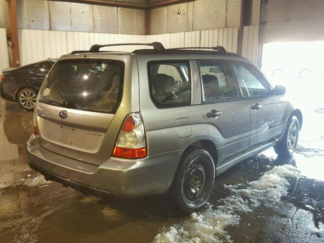 JF1SG63607G726942 - 2007 SUBARU FORESTER 2 SILVER photo 4