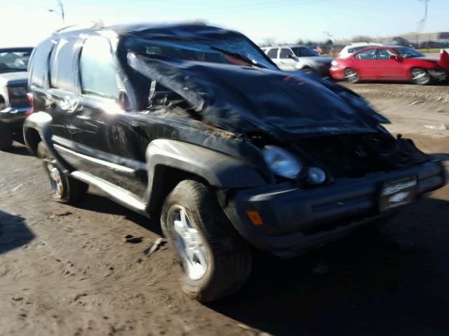 1J4GL48K15W679567 - 2005 JEEP LIBERTY SP BLACK photo 1