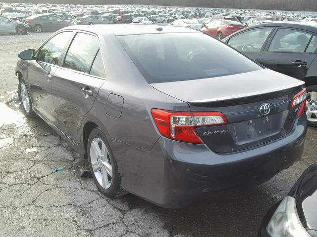 4T1BF1FK0EU797836 - 2014 TOYOTA CAMRY L GRAY photo 3