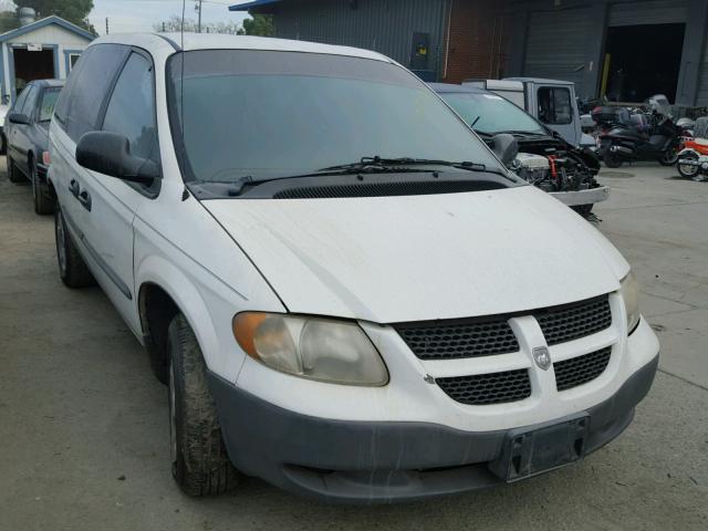 1B4GP15B62B556425 - 2002 DODGE CARAVAN EC WHITE photo 1