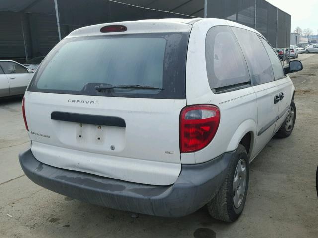 1B4GP15B62B556425 - 2002 DODGE CARAVAN EC WHITE photo 4