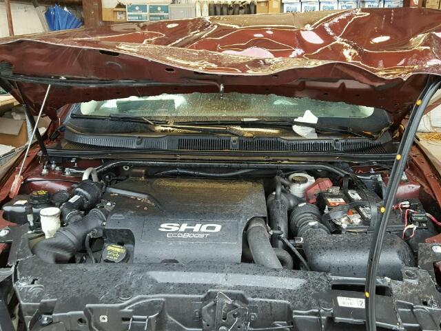 1FAHP2KT9AG105426 - 2010 FORD TAURUS SHO RED photo 7