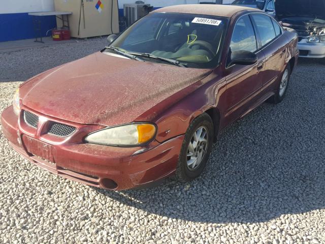 1G2NF52E53M611704 - 2003 PONTIAC GRAND AM S RED photo 2