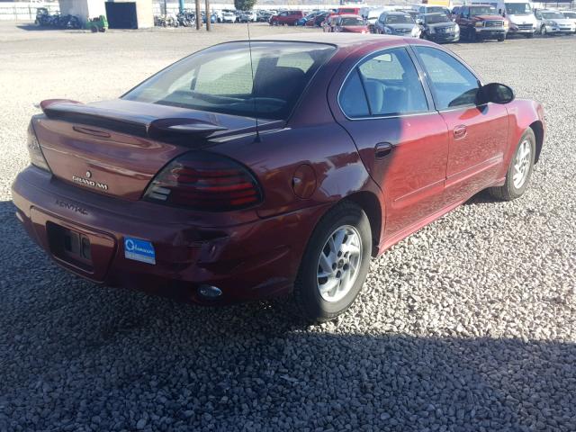 1G2NF52E53M611704 - 2003 PONTIAC GRAND AM S RED photo 4