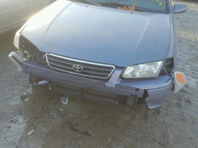 4T1BF22KXYU094311 - 2000 TOYOTA CAMRY LE BLUE photo 9