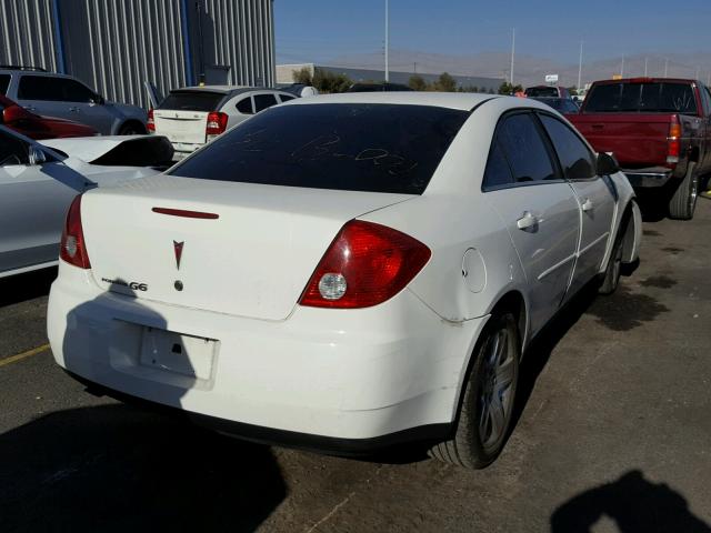 1G2ZG58B574188687 - 2007 PONTIAC G6 BASE WHITE photo 4