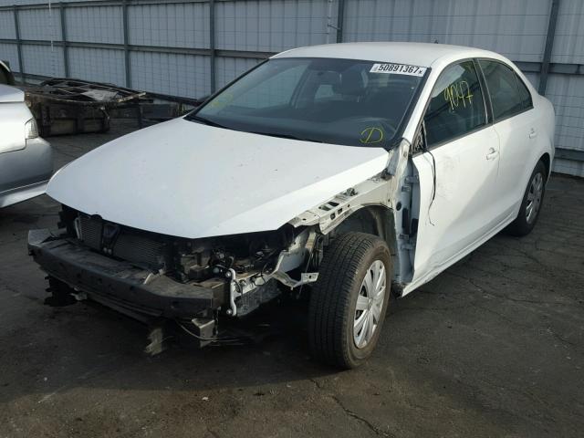 3VW267AJXGM325167 - 2016 VOLKSWAGEN JETTA S WHITE photo 2