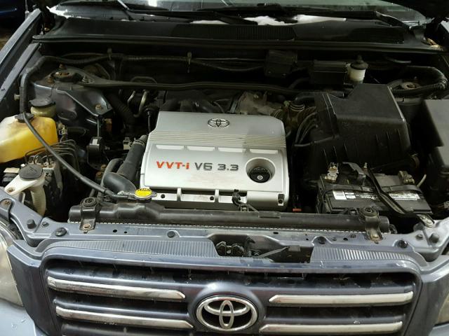 JTEGP21A160123789 - 2006 TOYOTA HIGHLANDER BLUE photo 7