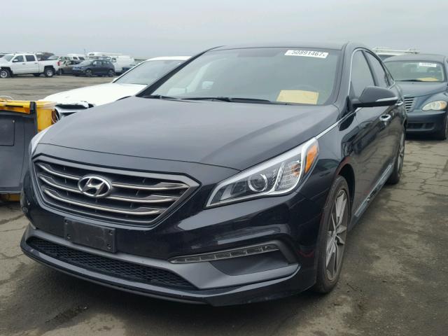 5NPE34AB0FH042345 - 2015 HYUNDAI SONATA SPO BLACK photo 2