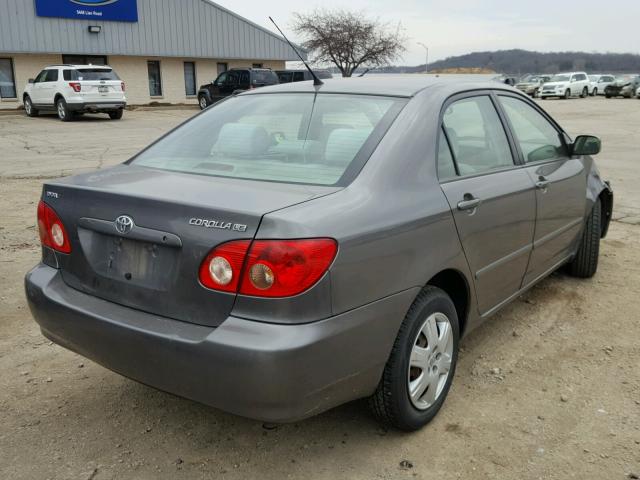 1NXBR32E68Z039247 - 2008 TOYOTA COROLLA CE GRAY photo 4