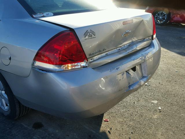 2G1WT58K269147156 - 2006 CHEVROLET IMPALA LT SILVER photo 9