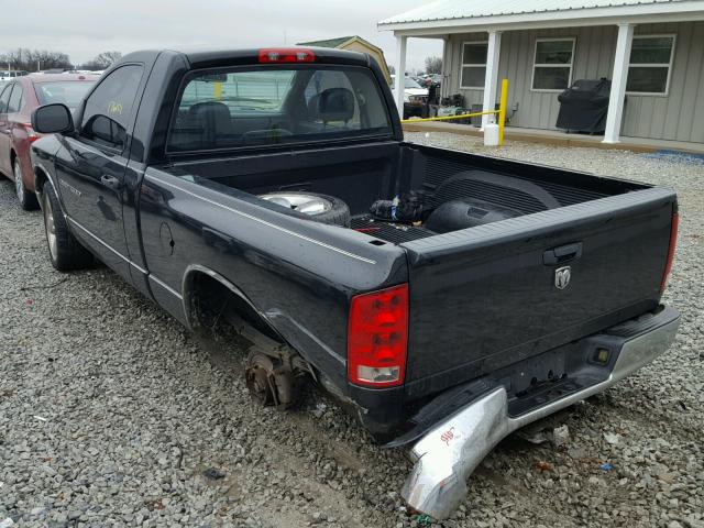 1D7HA16K54J296105 - 2004 DODGE RAM 1500 S BLACK photo 3