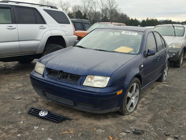 3VWSE69M03M156377 - 2003 VOLKSWAGEN JETTA GLS BLUE photo 2