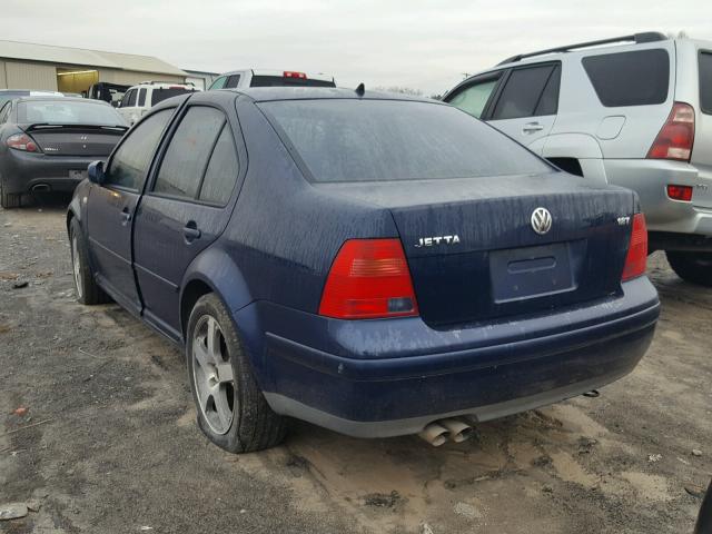 3VWSE69M03M156377 - 2003 VOLKSWAGEN JETTA GLS BLUE photo 3