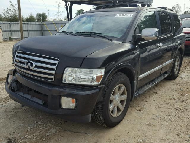 5N3AA08A94N808311 - 2004 INFINITI QX56 BLACK photo 2