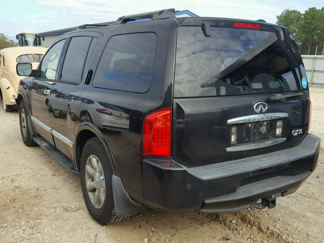 5N3AA08A94N808311 - 2004 INFINITI QX56 BLACK photo 3