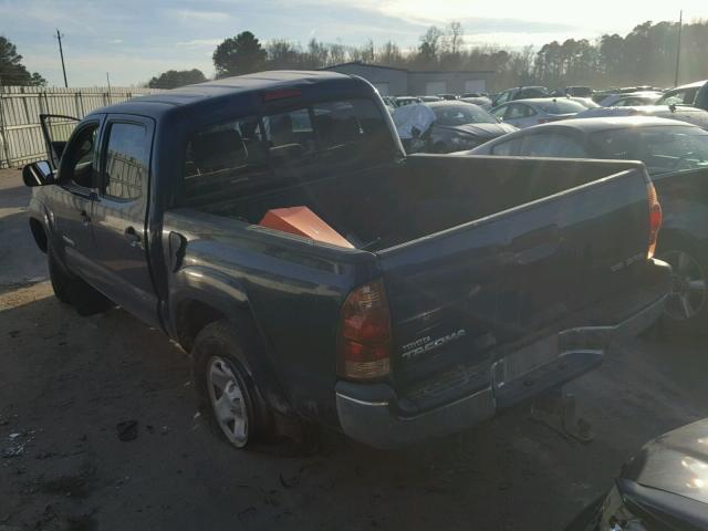 5TELU42N65Z071163 - 2005 TOYOTA TACOMA DOU BLUE photo 3