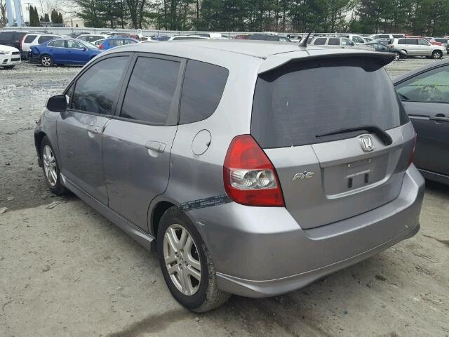 JHMGD37648S054964 - 2008 HONDA FIT SPORT GRAY photo 3