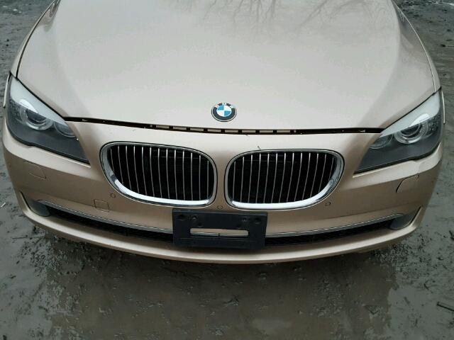 WBAKC8C50AC430761 - 2010 BMW 750 LI Ոսկեգույն լուսանկար 9