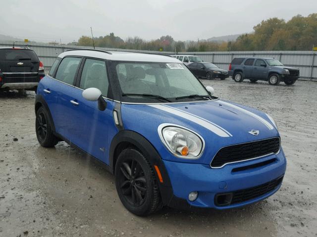 WMWZC5C59BWL54745 - 2011 MINI COOPER S C BLUE photo 1