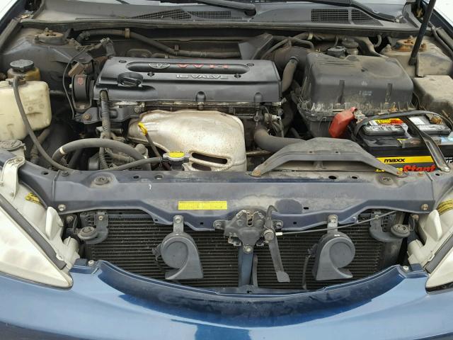 4T1BE32K42U502530 - 2002 TOYOTA CAMRY LE BLUE photo 7