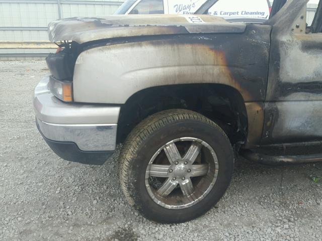 1GCEK19T47Z107321 - 2007 CHEVROLET SILVERADO BURN photo 9