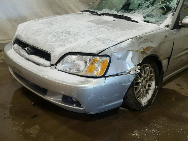 4S3BH635537304206 - 2003 SUBARU LEGACY L SILVER photo 9