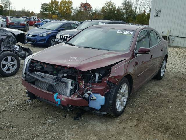 1G11C5SL7FF284970 - 2015 CHEVROLET MALIBU 1LT BURGUNDY photo 2