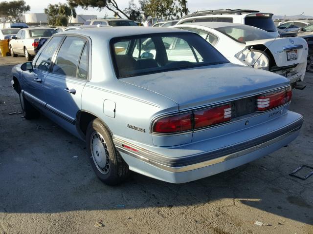 1G4HP53L6PH494437 - 1993 BUICK LESABRE CU BLUE photo 3