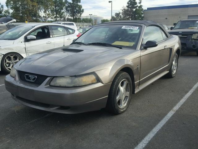 1FAFP44451F211371 - 2001 FORD MUSTANG GRAY photo 2