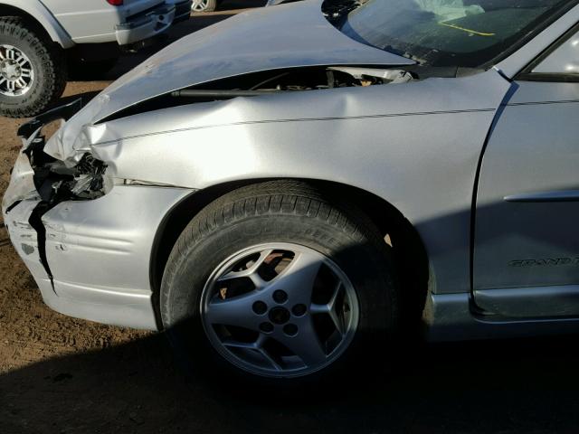 1G2WP52K81F115059 - 2001 PONTIAC GRAND PRIX GRAY photo 9