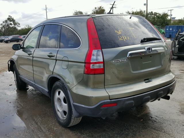 JHLRE38757C012670 - 2007 HONDA CR-V EXL GREEN photo 3